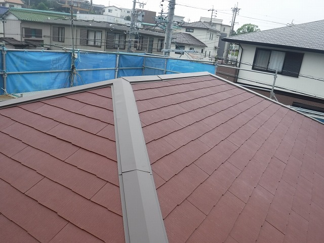 棟板金の施工完了